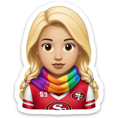 Gay 49ers fan sticker