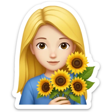 Teen with sunflower bouquet


























 sticker