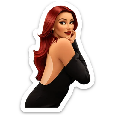 elegant evening at the restaurant sticker