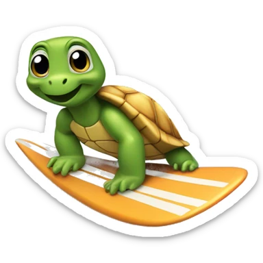 Tortue qui surf sticker