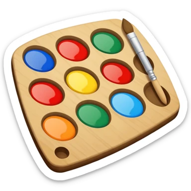 artist's palette sticker