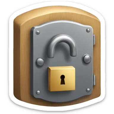 Privacy lock  sticker