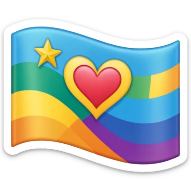 Floptropica flag sticker