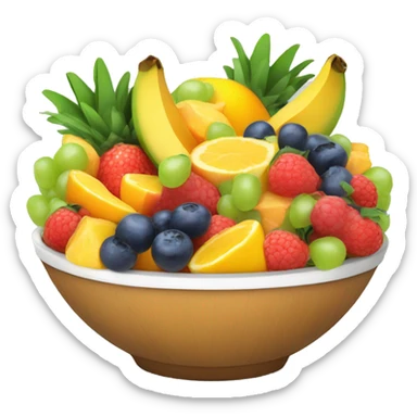 Fruit salad bowl  sticker