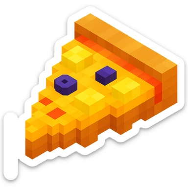 pizza with pineapple and olives sticker