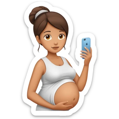 pregnant girl  sticker