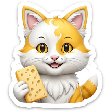 cheese cat fursuiter sticker