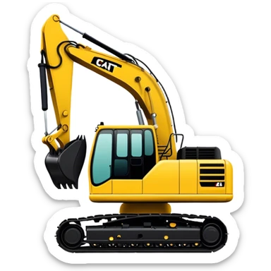 Excavator - Caterpillar 330 (Model Year: 2022) (Iconic colour: Yellow) sticker