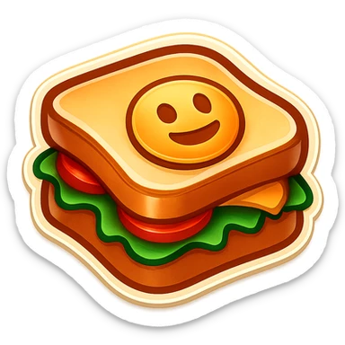 Make this lunch emoji even smaller, keep it simple, no background. sticker