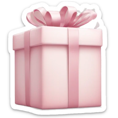 Light pink Christmas gifts under a white Christmas tree  sticker