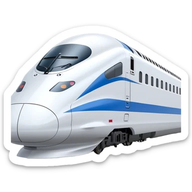 High-Speed Train (Shinkansen) - JR East (Model Year: 2021) (Iconic colour: White with blue) sticker