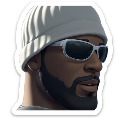 cool dude in sunglasses sticker