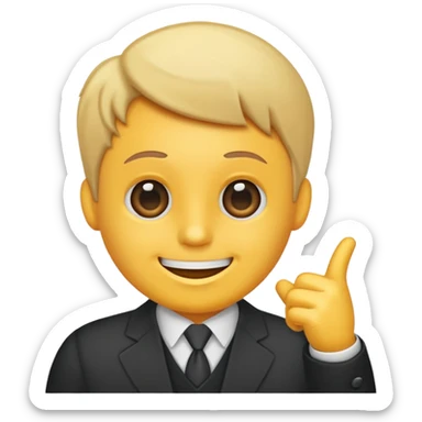 a smili saying in a text buble "get admin by me  is the best" sticker