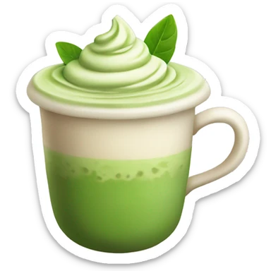 Matcha latte  sticker