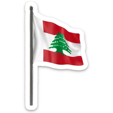 Lebanon flag  sticker