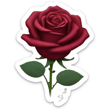 Wine Red Rose Flowers sticker