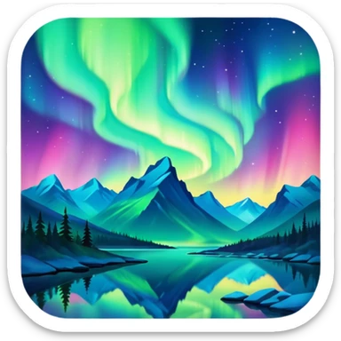 only northern light sticker