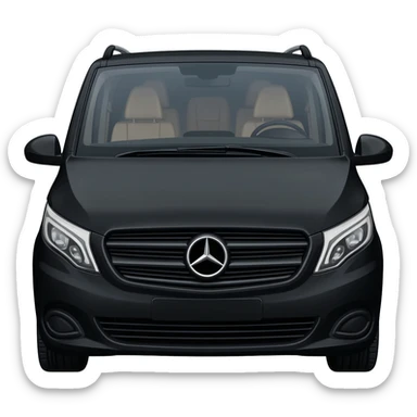 Black mercedes vip vito sticker