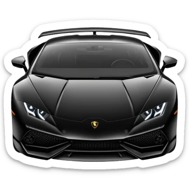 Lamborghini huracan, noir sticker