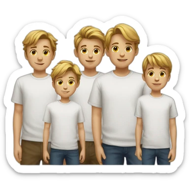 group_of_boys_white_shirts sticker