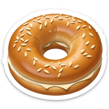 plain bagel sticker
