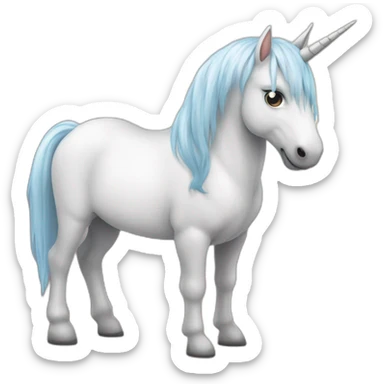 Licorne qui lache un pet sticker