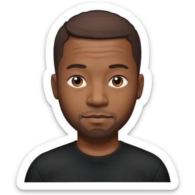 40 year old black man sticker