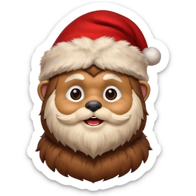 ewok santa sticker