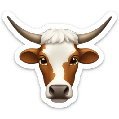 sad longhorn sticker
