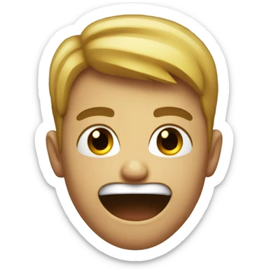 Smile wiht anger sticker