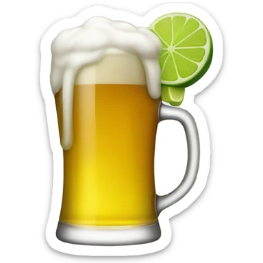 beer with a lime sticker