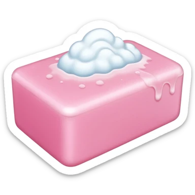 "fight club" pink soap 3/4 + foam sticker