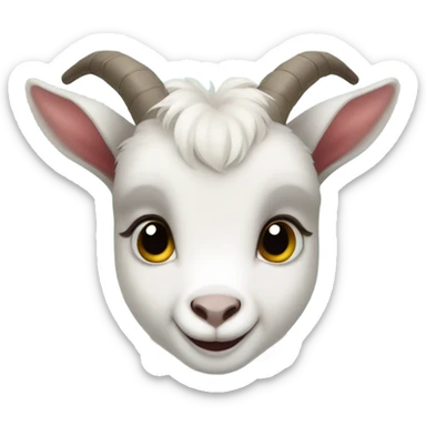 Baby goat heart sticker
