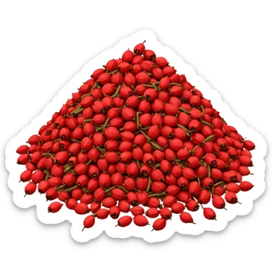 dried rosehip tea sticker