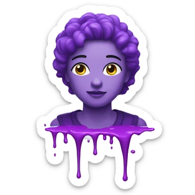 purple splatter sticker