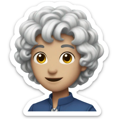 Indigo heart sticker