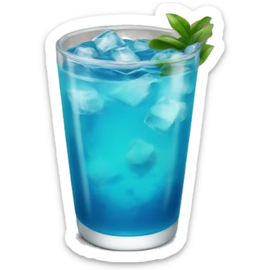 blue lagoon drink sticker