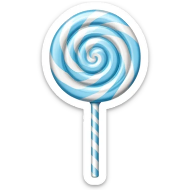Light blue lollipop sticker