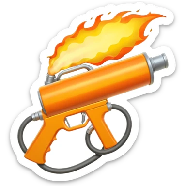flame thrower  sticker