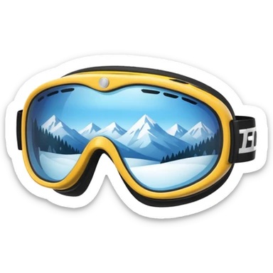 Snow goggles sticker