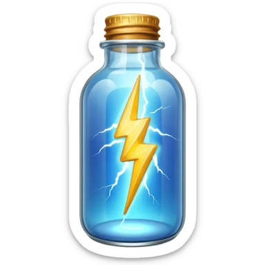 lightning in a bottle beautiful clear sticker