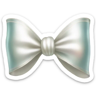 pearl bow sticker