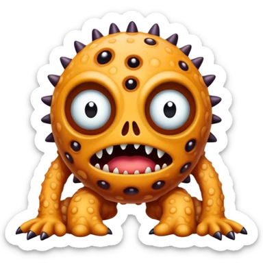  bad trip monster tripophobia horror sticker
