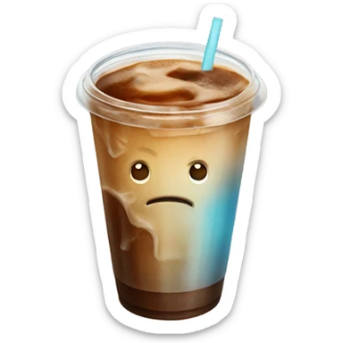 Iced coffee sticker