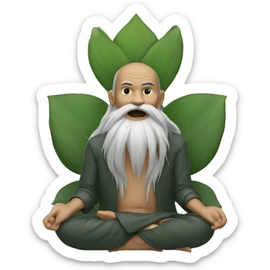 a gahal in lotus houding sticker