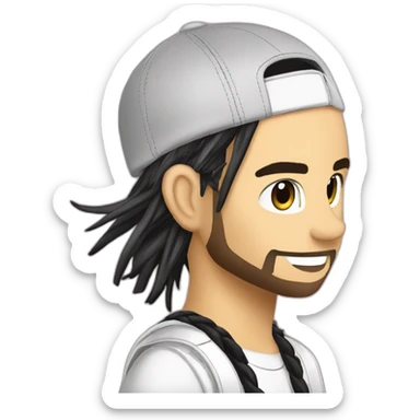 tom kaulitz from tokio hotel in 2008 sticker