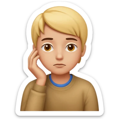 Create a realistic emoji of a person making some decisions  sticker