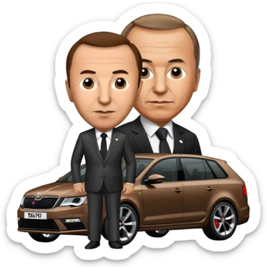 Recep Tayyip Erdoğan Skoda Octavia rs kullanıyor sticker