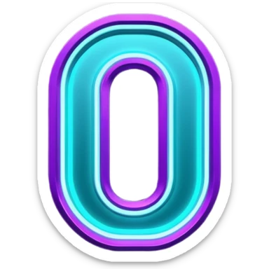 futuristic glowing neon “10/10” sign, purple and cyan glow, dark background sticker