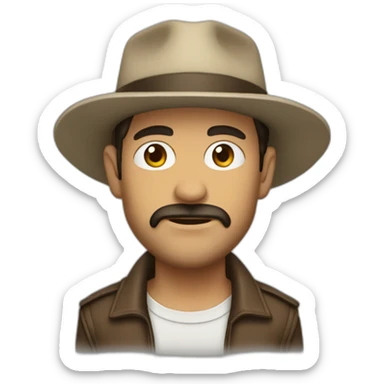 hombre vagabundo sticker